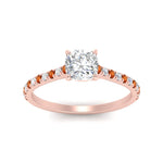 Load image into Gallery viewer, french-pave-cushion-petite-orange-sapphire-engagement-ring-in-FD9918CURGSAORANGLE3-NL-RG