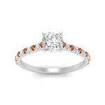 Load image into Gallery viewer, french-pave-cushion-petite-orange-sapphire-engagement-ring-in-FD9918CURGSAORANGLE3-NL-WG