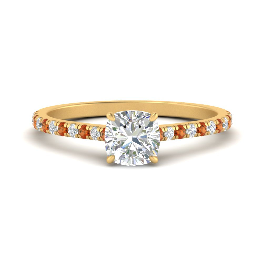 french-pave-cushion-petite-orange-sapphire-engagement-ring-in-FD9918CURGSAORANGLE3-NL-YG