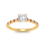 Load image into Gallery viewer, french-pave-cushion-petite-orange-sapphire-engagement-ring-in-FD9918CURGSAORANGLE3-NL-YG