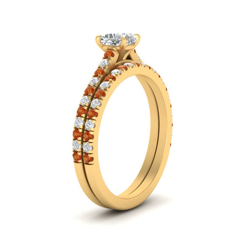 french-pave-cushion-petite-orange-sapphire-wedding-ring-set-in-FD9918CUGSAORANGLE3-NL-YG-B1