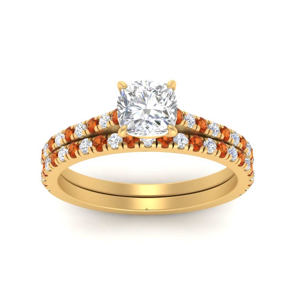 french-pave-cushion-petite-orange-sapphire-wedding-ring-set-in-FD9918CUGSAORANGLE3-NL-YG-B1