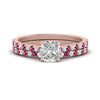 Load image into Gallery viewer, french-pave-cushion-petite-pink-sapphire-wedding-ring-set-in-FD9918CUGSADRPIANGLE3-NL-RG-B1