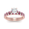 Load image into Gallery viewer, french-pave-cushion-petite-pink-sapphire-wedding-ring-set-in-FD9918CUGSADRPIANGLE3-NL-RG-B1