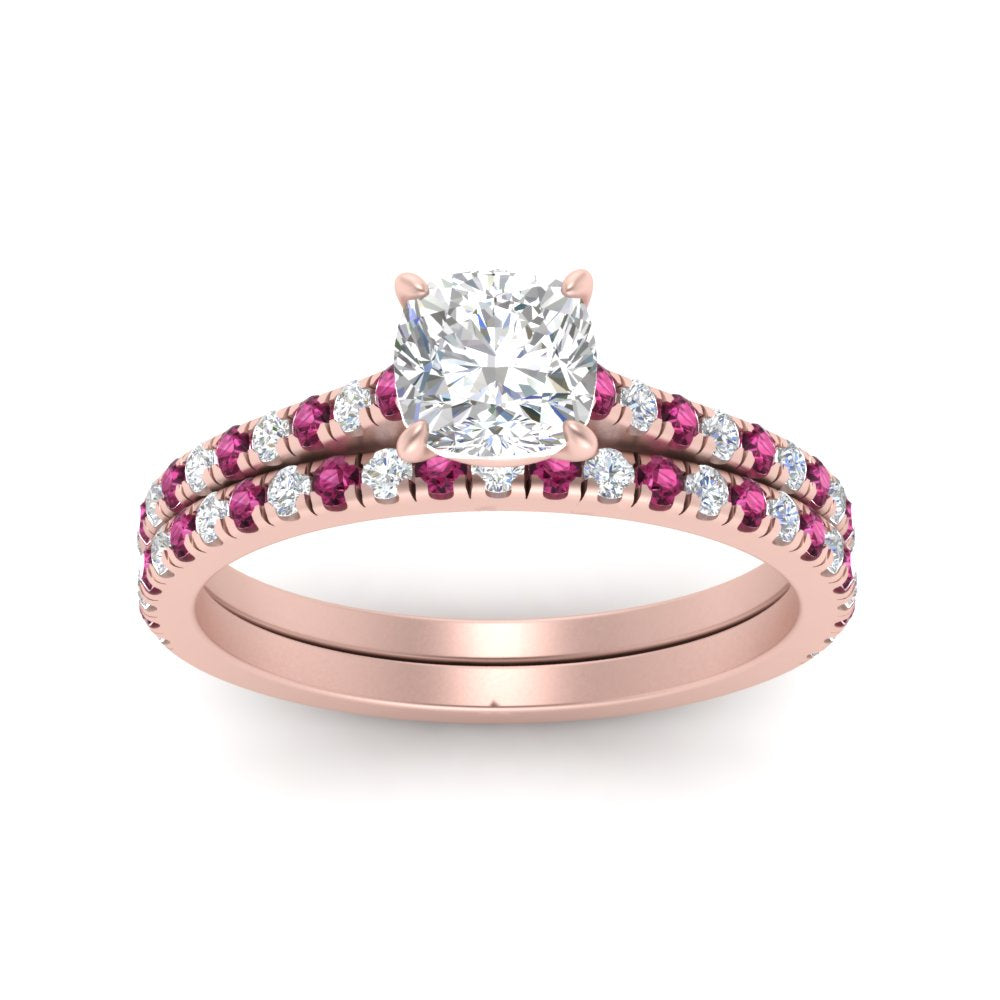 french-pave-cushion-petite-pink-sapphire-wedding-ring-set-in-FD9918CUGSADRPIANGLE3-NL-RG-B1