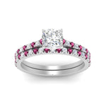 Load image into Gallery viewer, french-pave-cushion-petite-pink-sapphire-wedding-ring-set-in-FD9918CUGSADRPIANGLE3-NL-WG-B1
