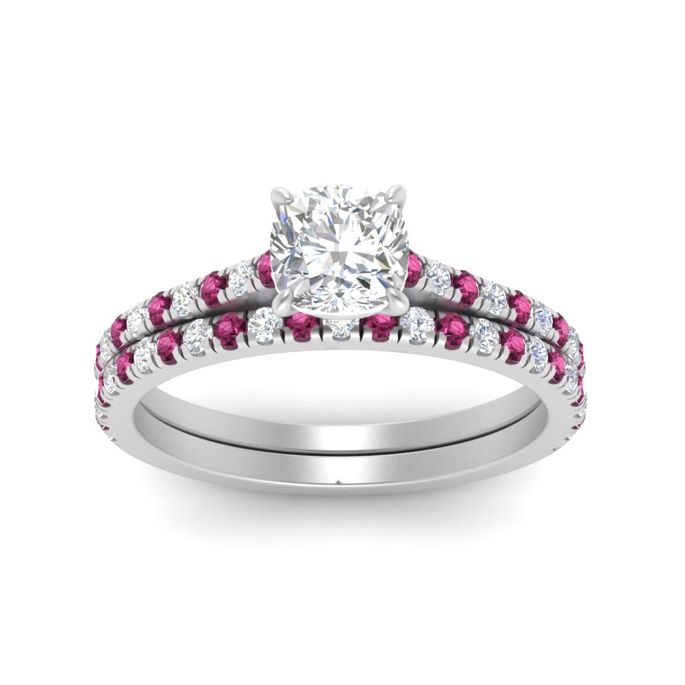 french-pave-cushion-petite-pink-sapphire-wedding-ring-set-in-FD9918CUGSADRPIANGLE3-NL-WG-B1