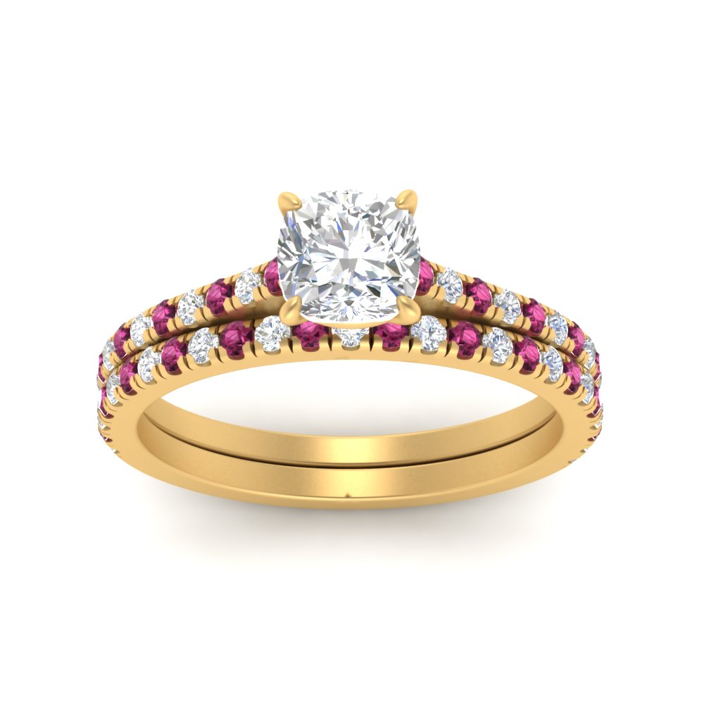 french-pave-cushion-petite-pink-sapphire-wedding-ring-set-in-FD9918CUGSADRPIANGLE3-NL-YG-B1
