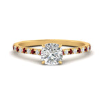 Load image into Gallery viewer, french-pave-cushion-petite-ruby-engagement-ring-in-FD9918CURGRUDRANGLE3-NL-YG