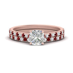 Load image into Gallery viewer, french-pave-cushion-petite-ruby-wedding-ring-set-in-FD9918CUGRUDRANGLE3-NL-RG-B1
