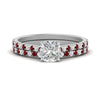 Load image into Gallery viewer, french-pave-cushion-petite-ruby-wedding-ring-set-in-FD9918CUGRUDRANGLE3-NL-WG-B1
