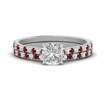 Load image into Gallery viewer, french-pave-cushion-petite-ruby-wedding-ring-set-in-FD9918CUGRUDRANGLE3-NL-WG-B1
