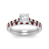 Load image into Gallery viewer, french-pave-cushion-petite-ruby-wedding-ring-set-in-FD9918CUGRUDRANGLE3-NL-WG-B1