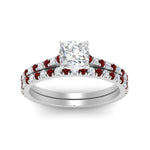 Load image into Gallery viewer, french-pave-cushion-petite-ruby-wedding-ring-set-in-FD9918CUGRUDRANGLE3-NL-WG-B1
