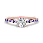 Load image into Gallery viewer, french-pave-cushion-petite-sapphire-engagement-ring-in-FD9918CURGSABLANGLE3-NL-RG