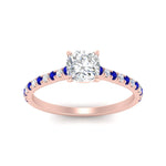 Load image into Gallery viewer, french-pave-cushion-petite-sapphire-engagement-ring-in-FD9918CURGSABLANGLE3-NL-RG