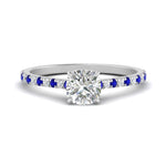 Load image into Gallery viewer, french-pave-cushion-petite-sapphire-engagement-ring-in-FD9918CURGSABLANGLE3-NL-WG