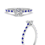 Load image into Gallery viewer, french-pave-cushion-petite-sapphire-engagement-ring-in-FD9918CURGSABLANGLE3-NL-WG