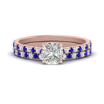Load image into Gallery viewer, french-pave-cushion-petite-sapphire-wedding-ring-set-in-FD9918CUGSABLANGLE3-NL-RG-B1
