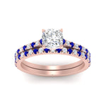Load image into Gallery viewer, french-pave-cushion-petite-sapphire-wedding-ring-set-in-FD9918CUGSABLANGLE3-NL-RG-B1
