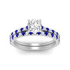 Load image into Gallery viewer, french-pave-cushion-petite-sapphire-wedding-ring-set-in-FD9918CUGSABLANGLE3-NL-WG-B1