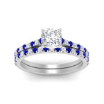Load image into Gallery viewer, french-pave-cushion-petite-sapphire-wedding-ring-set-in-FD9918CUGSABLANGLE3-NL-WG-B1
