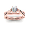 Load image into Gallery viewer, french-pave-emerald-cut-contour-black-diamond-wedding-band-in-rose-gold-FD9986B1EMGBLACK-NL-RG