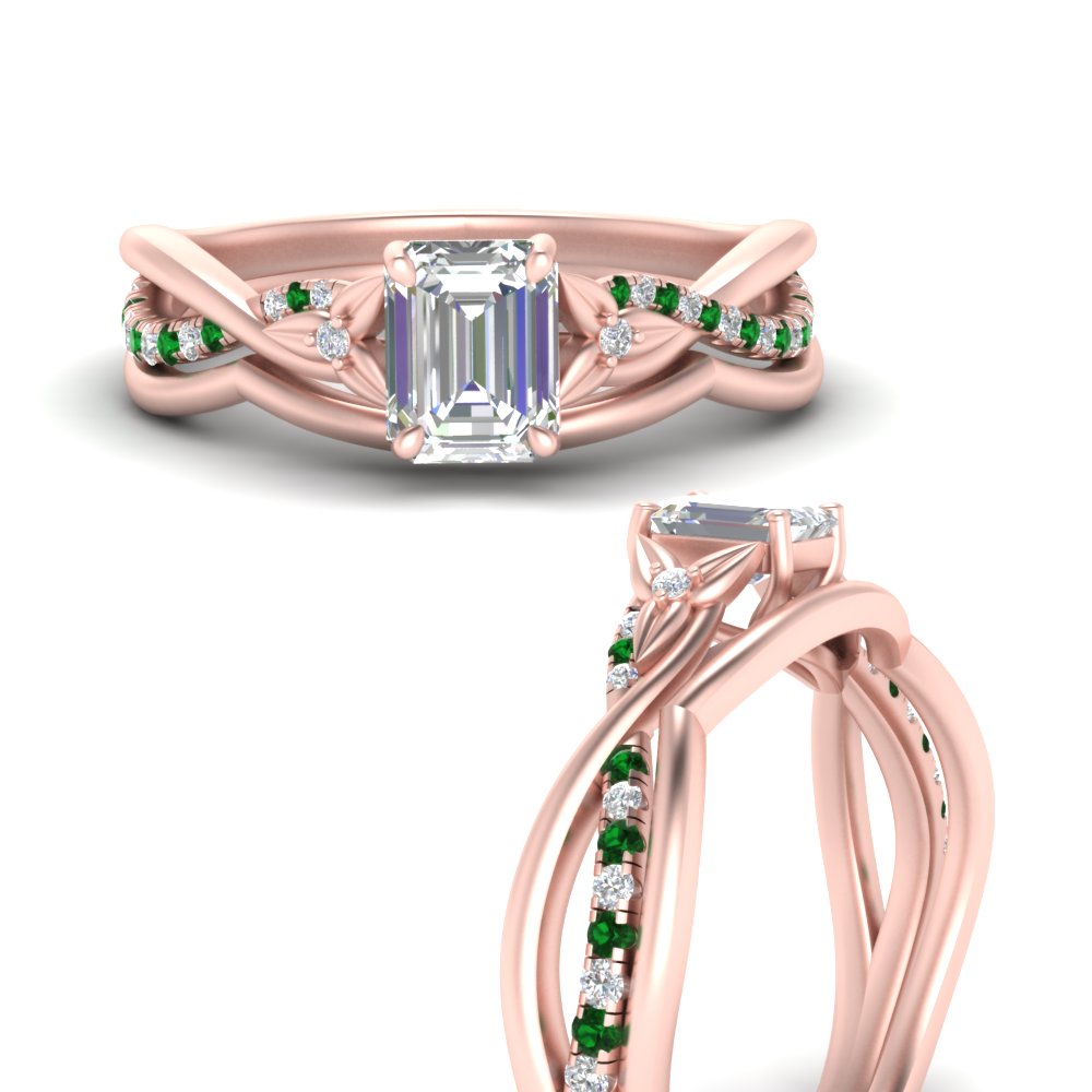 french-pave-emerald-cut-contour-emerald-wedding-band-in-rose-gold-FD9986B1EMGEMGR-NL-RG