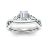Load image into Gallery viewer, french-pave-emerald-cut-contour-emerald-wedding-band-in-white-gold-FD9986B1EMGEMGR-NL-WG