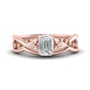 Load image into Gallery viewer, french-pave-emerald-cut-contour-orange-sapphire-wedding-band-in-rose-gold-FD9986B1EMGSAOR-NL-RG
