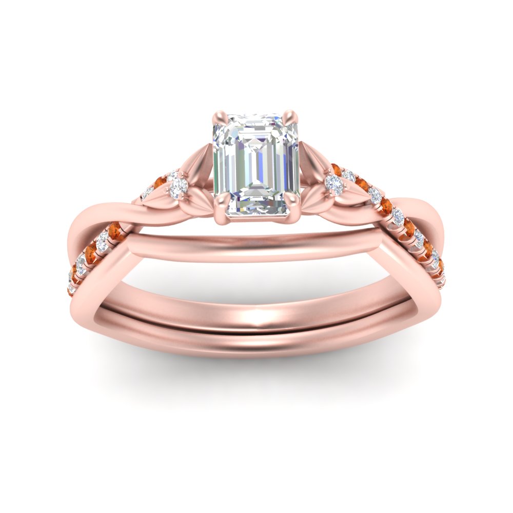 french-pave-emerald-cut-contour-orange-sapphire-wedding-band-in-rose-gold-FD9986B1EMGSAOR-NL-RG