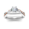 Load image into Gallery viewer, french-pave-emerald-cut-contour-orange-sapphire-wedding-band-in-white-gold-FD9986B1EMGSAOR-NL-WG