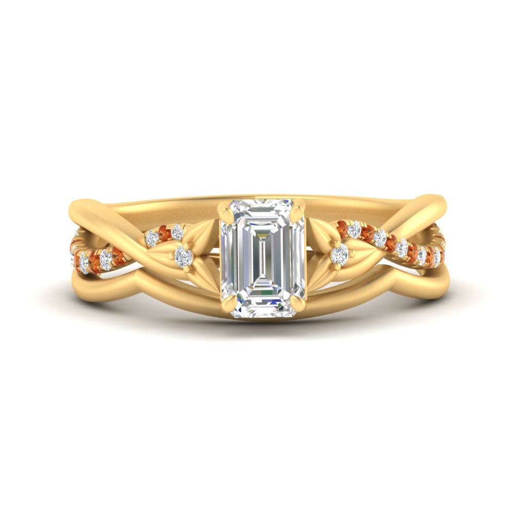 french-pave-emerald-cut-contour-orange-sapphire-wedding-band-in-yellow-gold-FD9986B1EMGSAOR-NL-YG