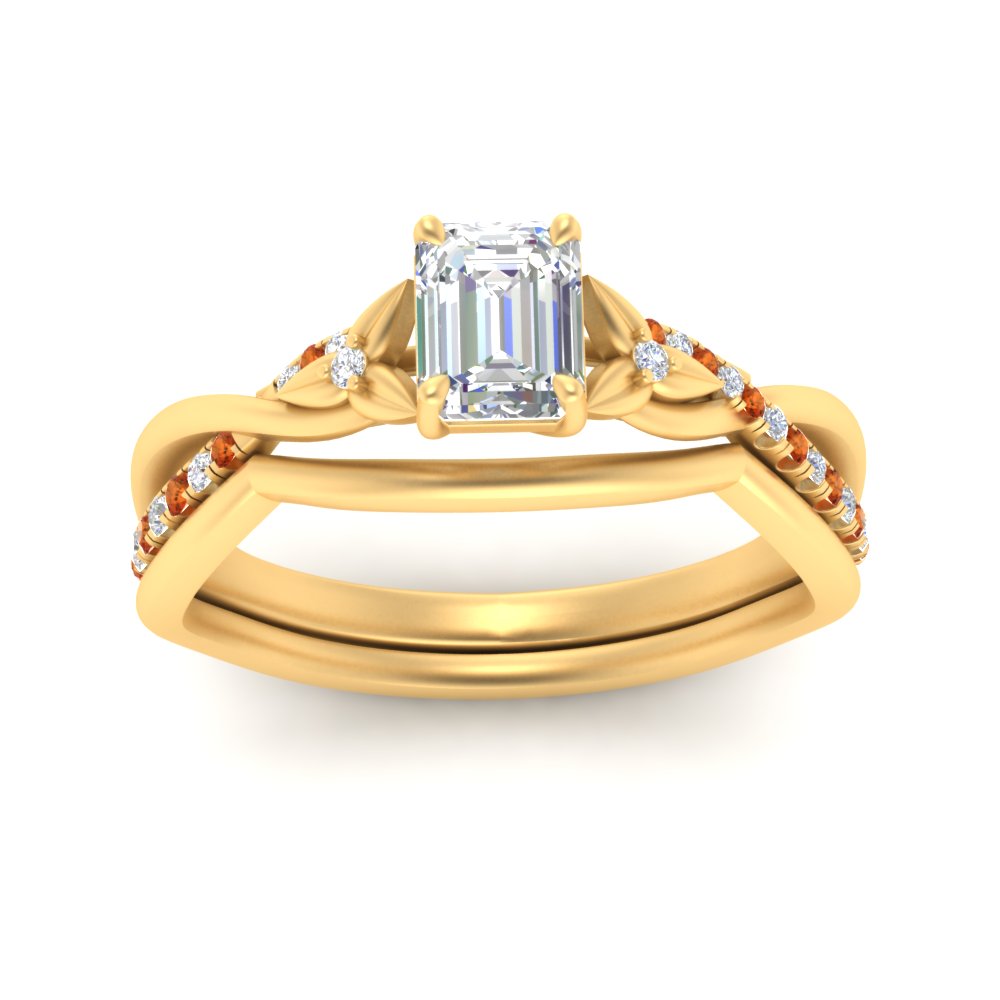 french-pave-emerald-cut-contour-orange-sapphire-wedding-band-in-yellow-gold-FD9986B1EMGSAOR-NL-YG