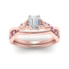 Load image into Gallery viewer, french-pave-emerald-cut-contour-pink-sapphire-wedding-band-in-rose-gold-FD9986B1EMGSADRPI-NL-RG