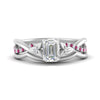 Load image into Gallery viewer, french-pave-emerald-cut-contour-pink-sapphire-wedding-band-in-white-gold-FD9986B1EMGSADRPI-NL-WG
