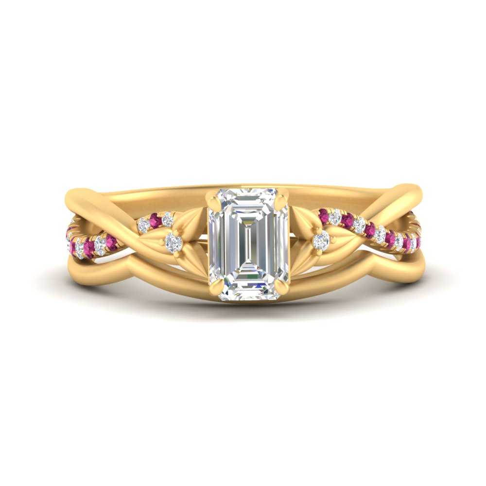 french-pave-emerald-cut-contour-pink-sapphire-wedding-band-in-yellow-gold-FD9986B1EMGSADRPI-NL-YG