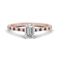 Thumbnail 26 - french-pave-emerald-cut-petite-black-diamond-engagement-ring-in-FD9918EMRGBLACKANGLE3-NL-RG