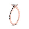 Load image into Gallery viewer, french-pave-emerald-cut-petite-black-diamond-engagement-ring-in-FD9918EMRGBLACKANGLE3-NL-RG