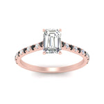 Load image into Gallery viewer, french-pave-emerald-cut-petite-black-diamond-engagement-ring-in-FD9918EMRGBLACKANGLE3-NL-RG