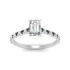 Load image into Gallery viewer, french-pave-emerald-cut-petite-black-diamond-engagement-ring-in-FD9918EMRGBLACKANGLE3-NL-WG