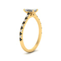 Thumbnail 85 - french-pave-emerald-cut-petite-black-diamond-engagement-ring-in-FD9918EMRGBLACKANGLE3-NL-YG