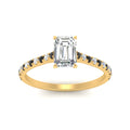 Thumbnail 84 - french-pave-emerald-cut-petite-black-diamond-engagement-ring-in-FD9918EMRGBLACKANGLE3-NL-YG