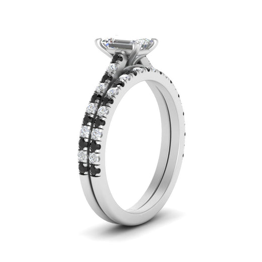french-pave-emerald-cut-petite-black-diamond-wedding-ring-set-in-FD9918EMGBLACKANGLE3-NL-WG-B1