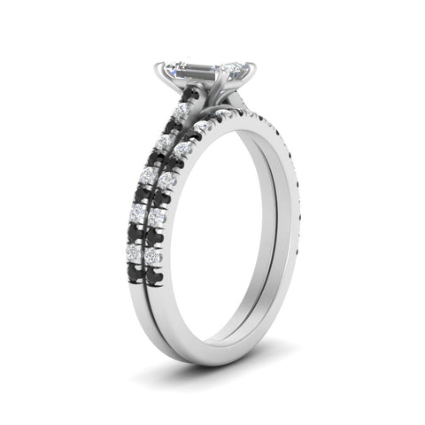 french-pave-emerald-cut-petite-black-diamond-wedding-ring-set-in-FD9918EMGBLACKANGLE3-NL-WG-B1