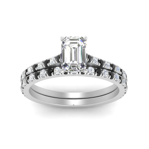 french-pave-emerald-cut-petite-black-diamond-wedding-ring-set-in-FD9918EMGBLACKANGLE3-NL-WG-B1