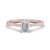 Load image into Gallery viewer, french-pave-emerald-cut-petite-diamond-engagement-ring-in-FD9918EMRANGLE3-NL-RG