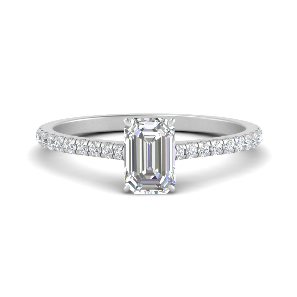 french-pave-emerald-cut-petite-diamond-engagement-ring-in-FD9918R