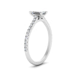 Load image into Gallery viewer, french-pave-emerald-cut-petite-diamond-engagement-ring-in-FD9918R