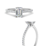 Load image into Gallery viewer, french-pave-emerald-cut-petite-diamond-engagement-ring-in-FD9918R